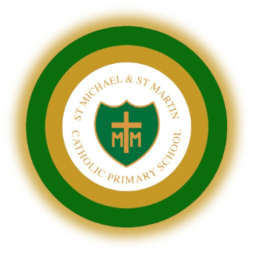St Michael and St Martin Catholic Primary School logo