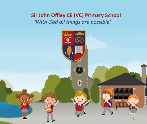 Sir John Offley CofE (VC) Primary School logo