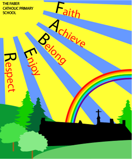 The Faber Catholic Primary School logo