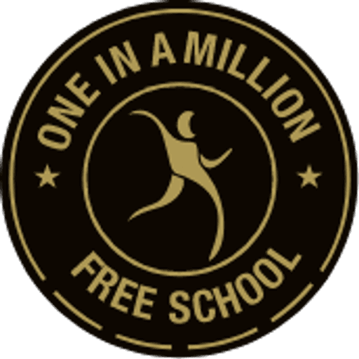 One In A Million Free School logo