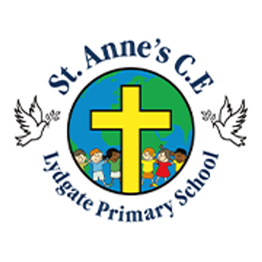 St Anne's CofE Lydgate Primary School logo