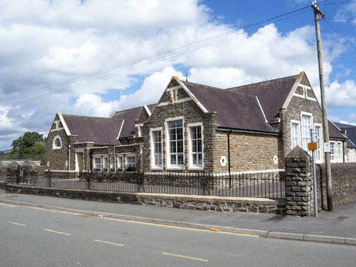 Ysgol Rhys Prichard logo