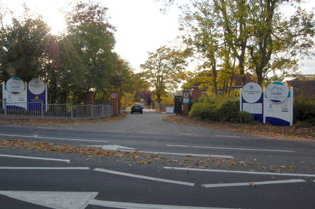 Entrance to Nonsuch High School for Girls, Cheam